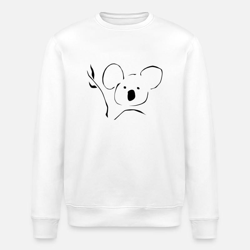 coala - Stanley/Stella Unisex Bio-Sweatshirt ROLLER - Weiß