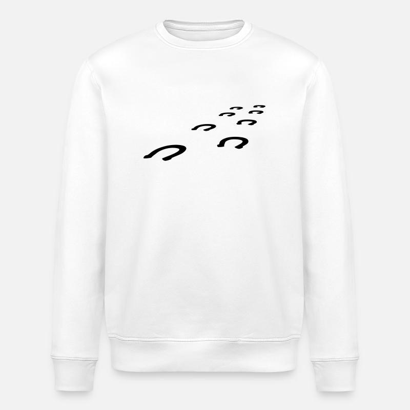 Pferdehufe - Stanley/Stella Unisex Bio-Sweatshirt ROLLER - Weiß