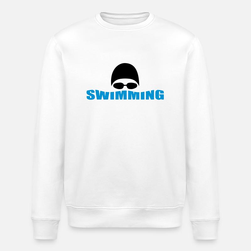 schwimmen - Stanley/Stella Unisex Bio-Sweatshirt ROLLER - Weiß