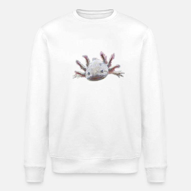 Axolotl - Stanley/Stella Unisex Bio-Sweatshirt ROLLER - Weiß