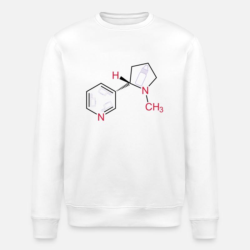 Vaping Nikotin-Nicotine - Stanley/Stella Unisex Bio-Sweatshirt ROLLER - Weiß