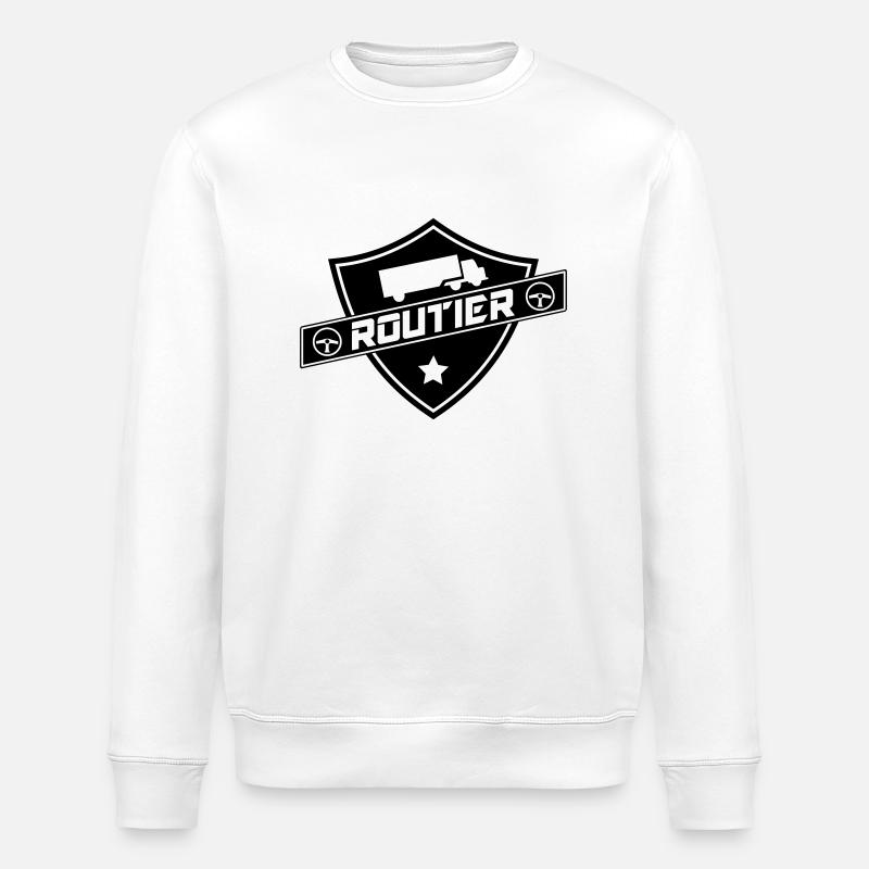 blason routier - Sweat bio ROLLER Stanley/Stella Unisexe - blanc