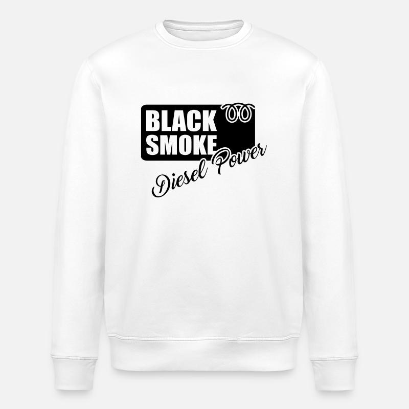 black smoke black - Stanley/Stella Unisex Bio-Sweatshirt ROLLER - Weiß