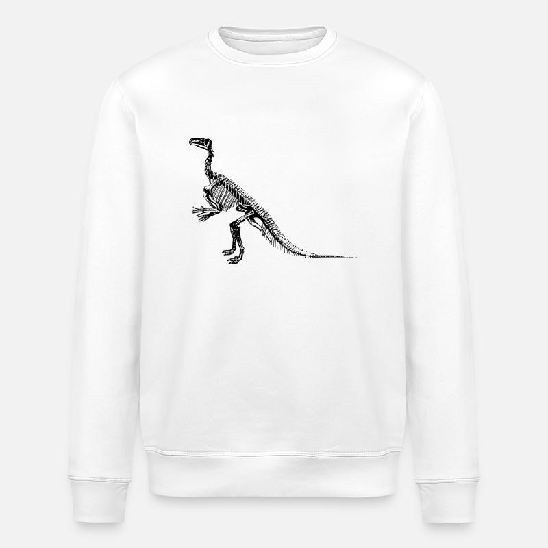 Dinosaurier - Stanley/Stella Unisex Bio-Sweatshirt ROLLER - Weiß