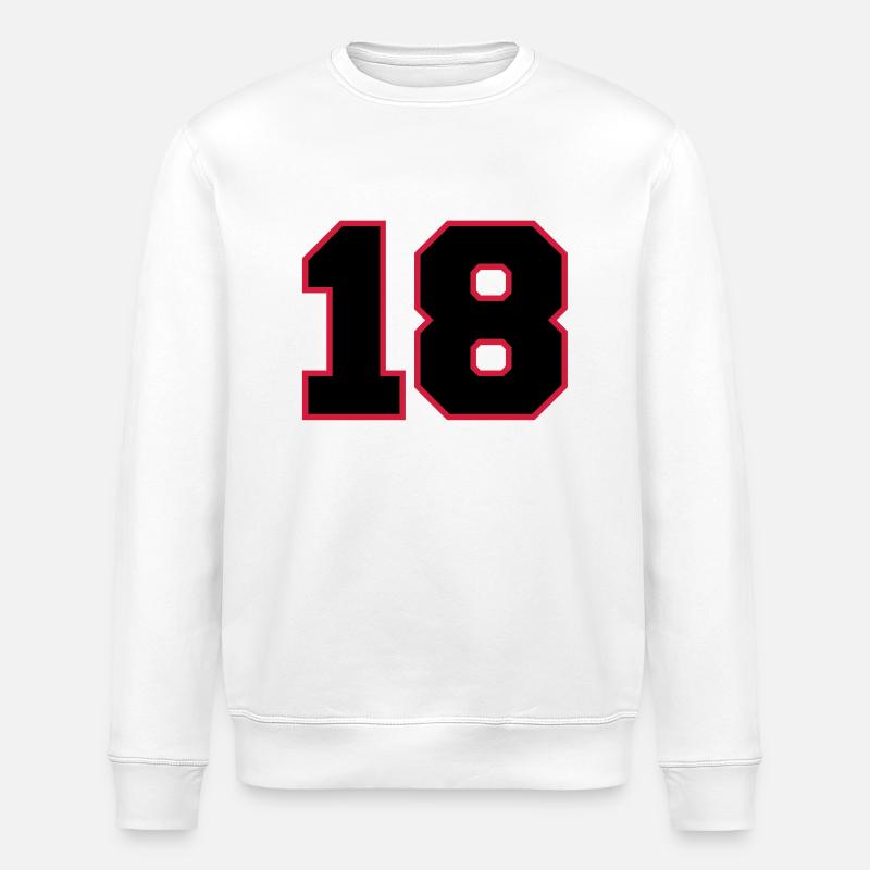 Number18 - Sweat bio ROLLER Stanley/Stella Unisexe - blanc