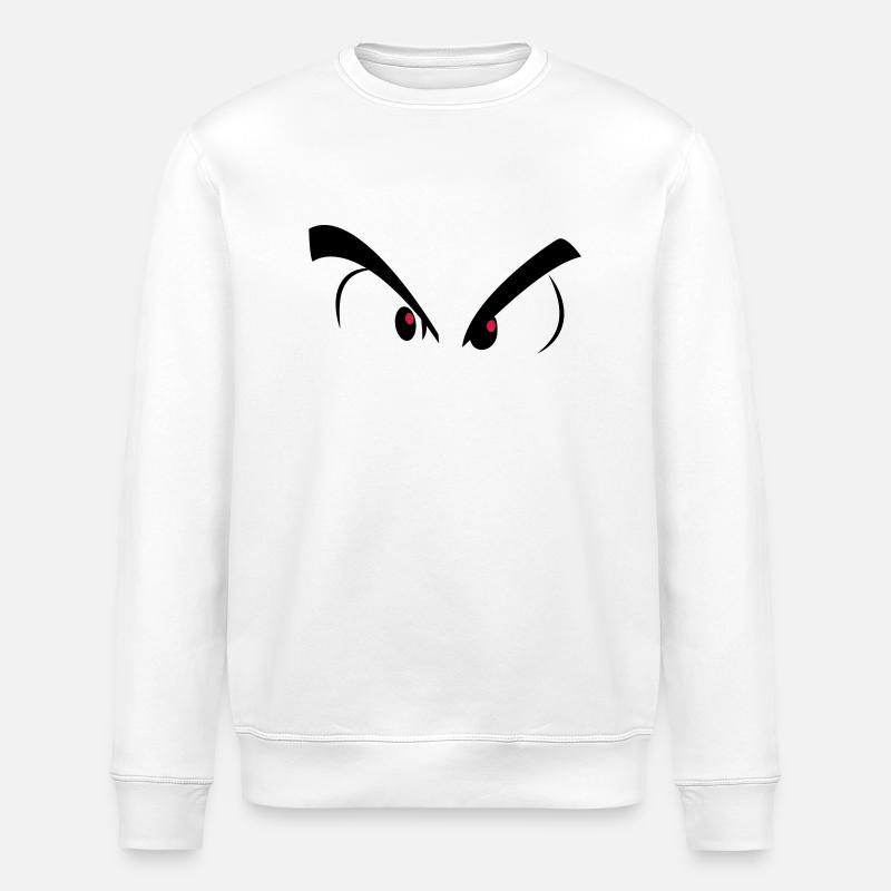 bad eyes - Stanley/Stella ROLLER Unisex Organic Sweatshirt - white