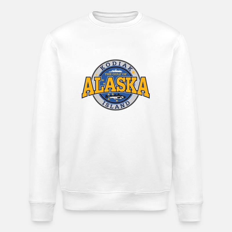 Alaska Kodiak Island - Stanley/Stella Unisex Bio-Sweatshirt ROLLER - Weiß