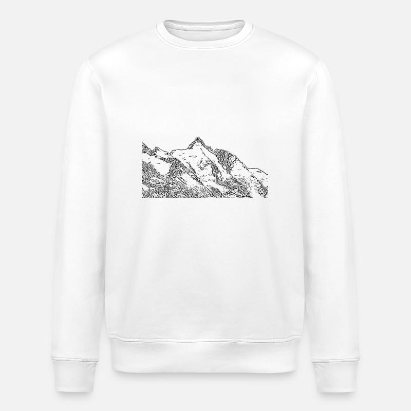 grossglockner - Stanley/Stella Unisex Bio-Sweatshirt ROLLER - Weiß