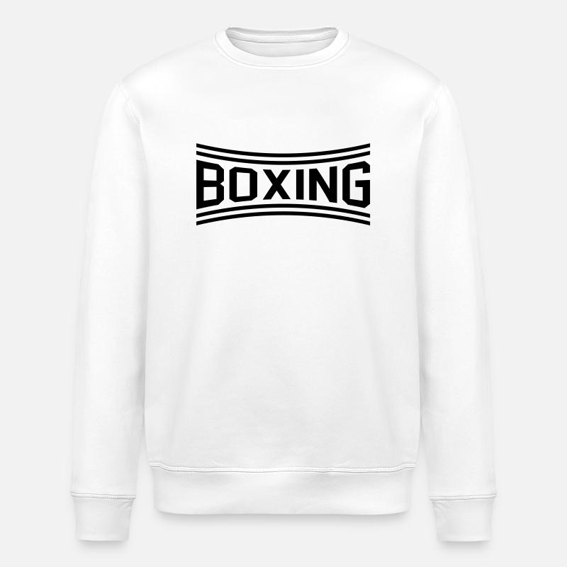 boxing_design_1 - Stanley/Stella Unisex Bio-Sweatshirt ROLLER - Weiß