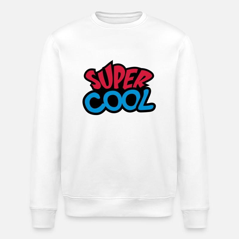 Super Cool - Stanley/Stella Unisex Bio-Sweatshirt ROLLER - Weiß
