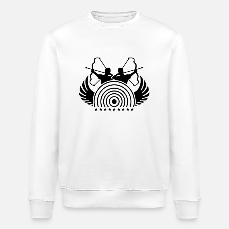 bogensport_gy1 - Stanley/Stella Unisex Bio-Sweatshirt ROLLER - Weiß