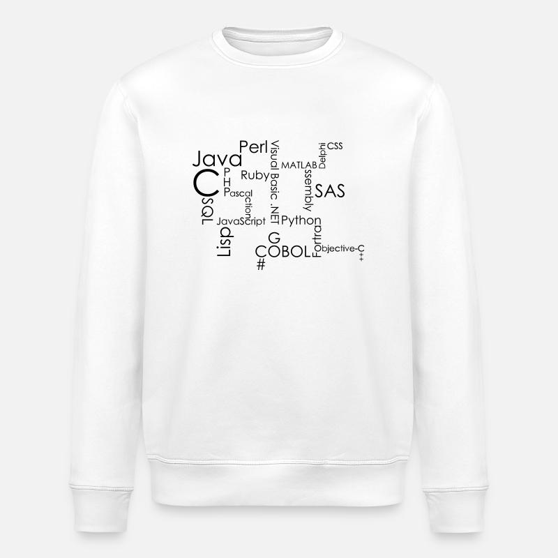 Programming - Stanley/Stella ROLLER Unisex Organic Sweatshirt - white