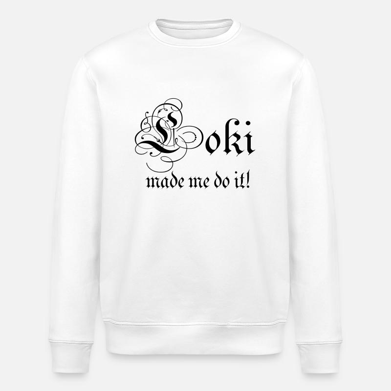 Wikinger Loki - Stanley/Stella Unisex Bio-Sweatshirt ROLLER - Weiß