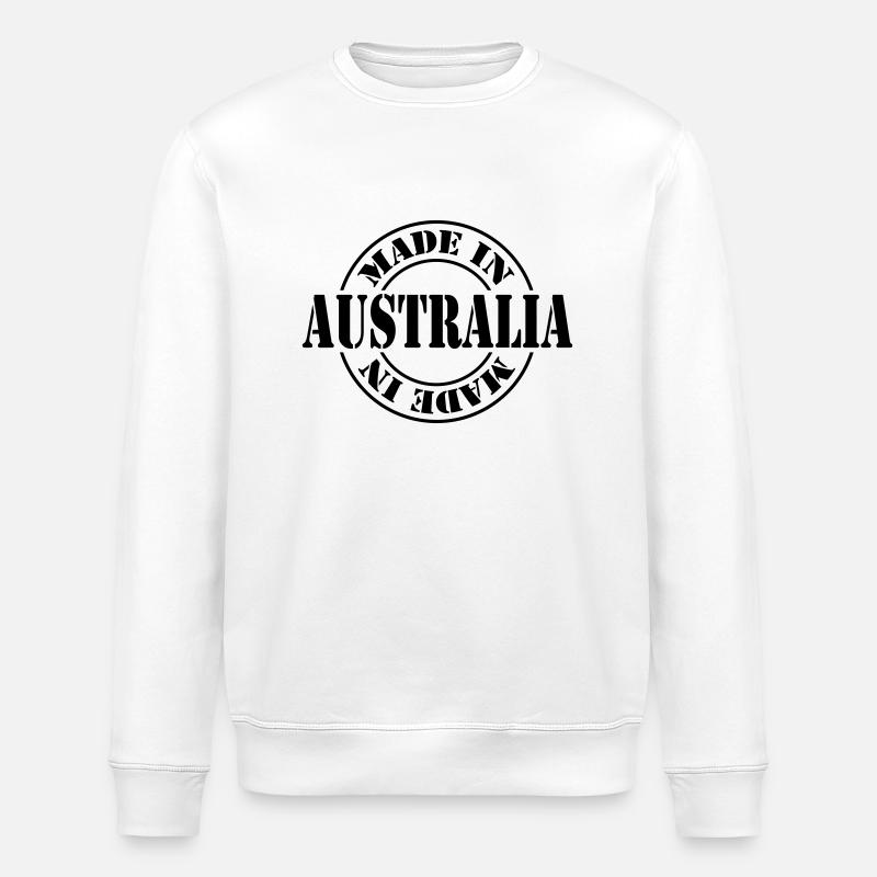 made in australia m1k2 - Sweat bio ROLLER Stanley/Stella Unisexe - blanc