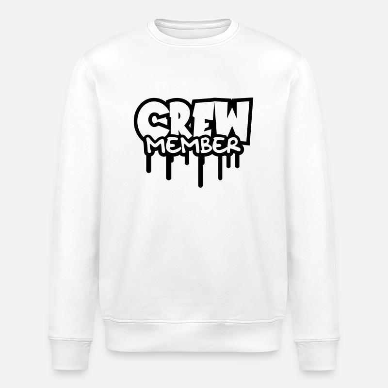 Crew Member Logo-Design - Sweat bio ROLLER Stanley/Stella Unisexe - blanc