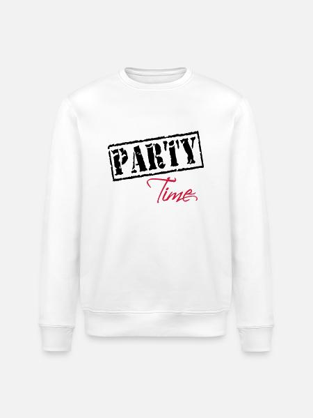 Party Time - Stanley/Stella Unisex Bio-Sweatshirt ROLLER - Weiß