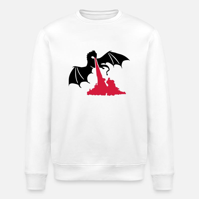 Dragon - Sweat bio ROLLER Stanley/Stella Unisexe - blanc