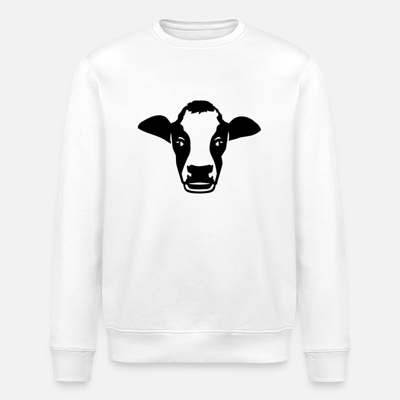 Vache - Sweat bio ROLLER Stanley/Stella Unisexe - blanc