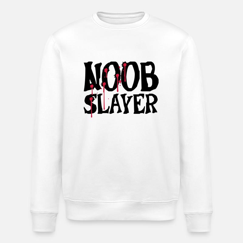 Noob Slayer Shooter - Stanley/Stella Unisex Bio-Sweatshirt ROLLER - Weiß