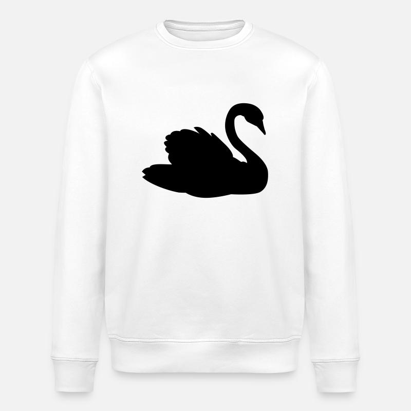 Cygne - Sweat bio ROLLER Stanley/Stella Unisexe - blanc