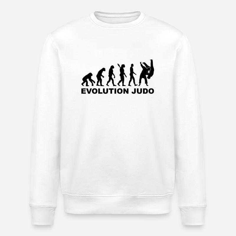 Judo - Stanley/Stella Unisex Bio-Sweatshirt ROLLER - Weiß