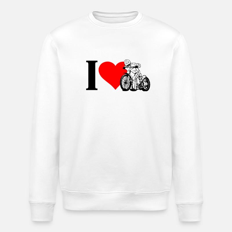 I Love Speedway - Stanley/Stella Unisex Bio-Sweatshirt ROLLER - Weiß