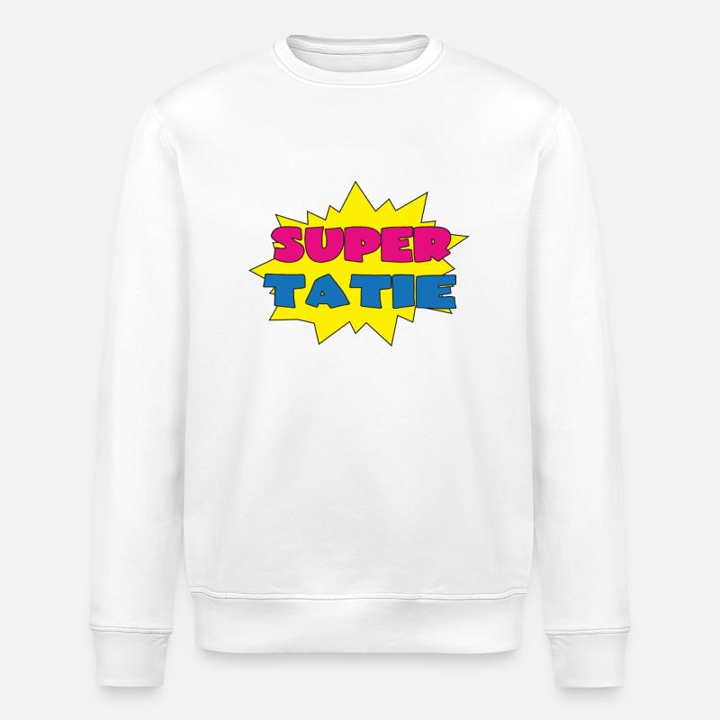 Super tatie - Sweat bio ROLLER Stanley/Stella Unisexe - blanc