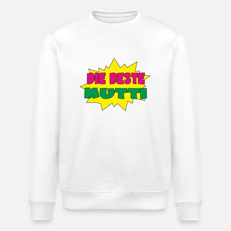 Die beste mutti - Stanley/Stella Unisex Bio-Sweatshirt ROLLER - Weiß