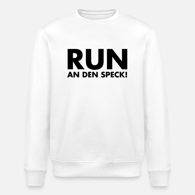 Run An Den Speck - Stanley/Stella Unisex Bio-Sweatshirt ROLLER - Weiß