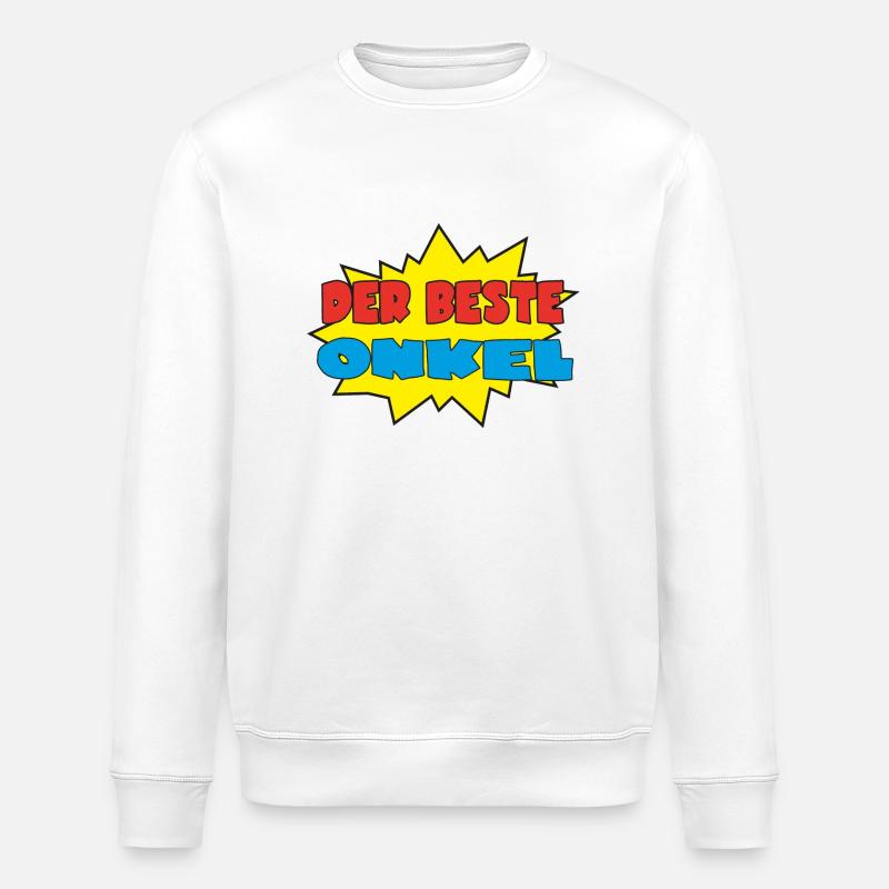 Der beste onkel - Stanley/Stella ROLLER Unisex Organic Sweatshirt - white