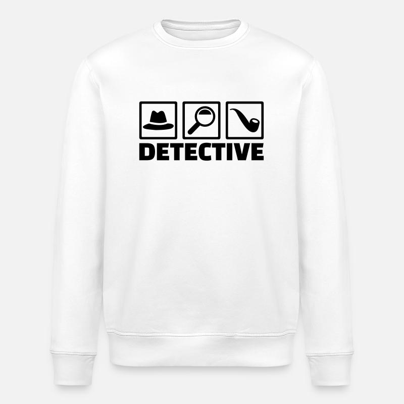 Detektiv - Stanley/Stella Unisex Bio-Sweatshirt ROLLER - Weiß