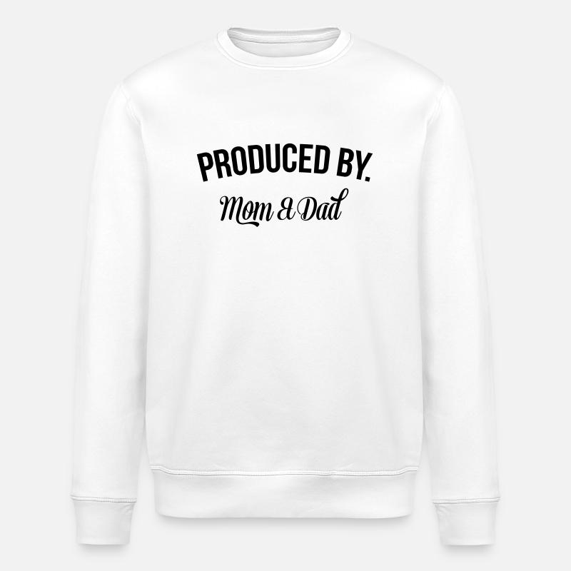 Produced by Mom & Dad - Stanley/Stella ROLLER Unisex Organic Sweatshirt - white