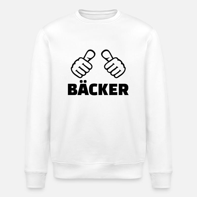 Bäcker - Stanley/Stella Unisex Bio-Sweatshirt ROLLER - Weiß