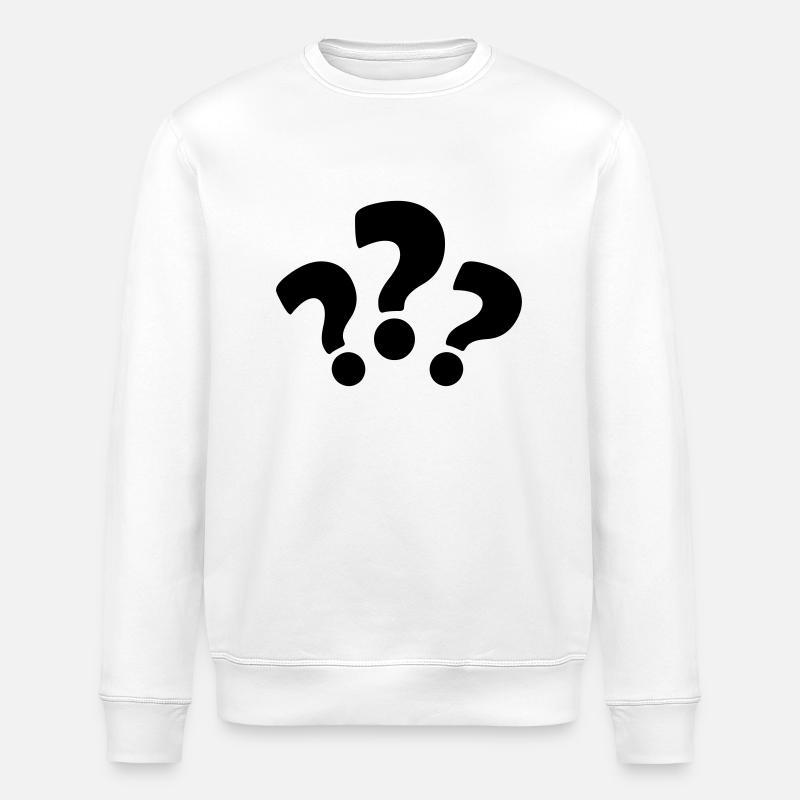 fragezeichen_2 - Stanley/Stella Unisex Bio-Sweatshirt ROLLER - Weiß