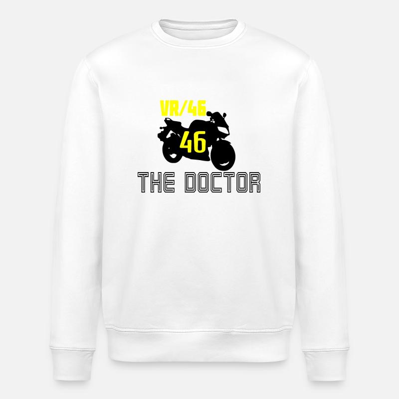 VR 46 THE DOCTOR. - Sweat bio ROLLER Stanley/Stella Unisexe - blanc