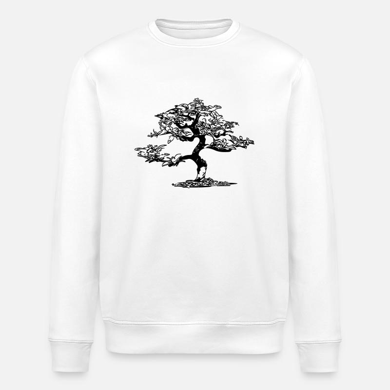 Bonsaï mignon - Sweat bio ROLLER Stanley/Stella Unisexe - blanc