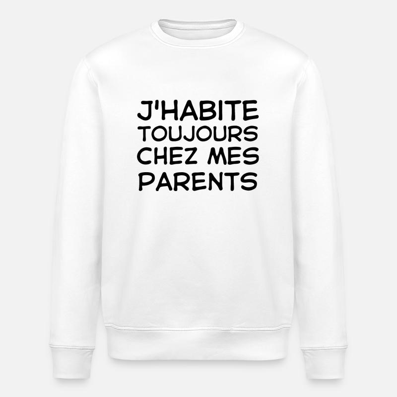 Humour bébé enfants 1 - Sweat bio ROLLER Stanley/Stella Unisexe - blanc