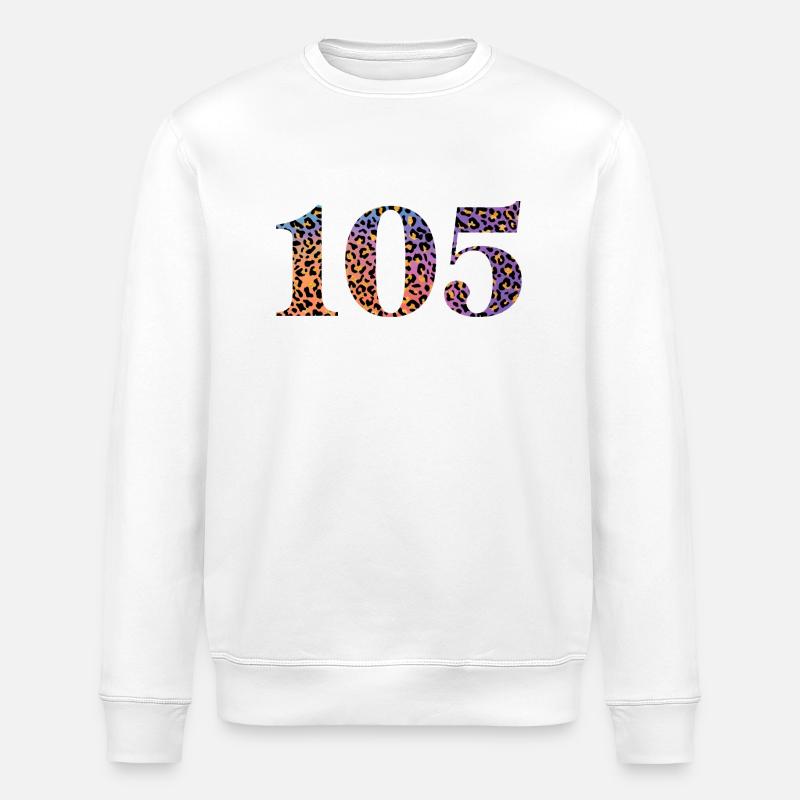 105e anniversaire léopard - Sweat bio ROLLER Stanley/Stella Unisexe - blanc