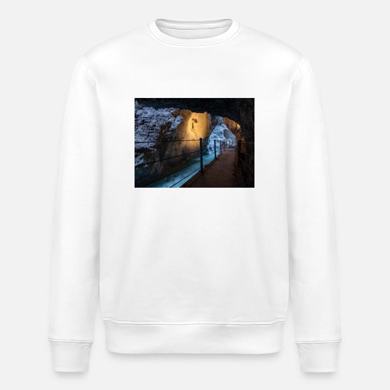 Gorges de Partnach - Sweat bio ROLLER Stanley/Stella Unisexe - blanc