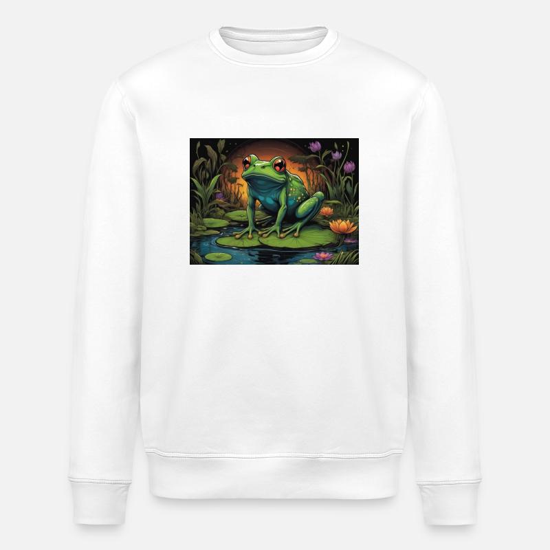 grenouille - Sweat bio ROLLER Stanley/Stella Unisexe - blanc