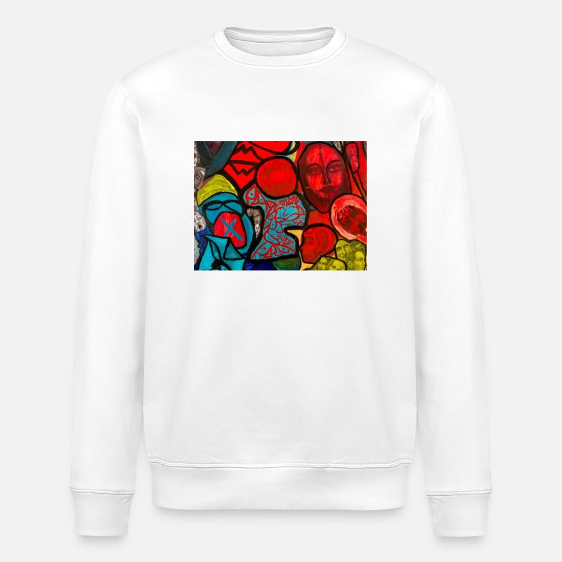 Artful design - Stanley/Stella ROLLER Unisex Organic Sweatshirt - white