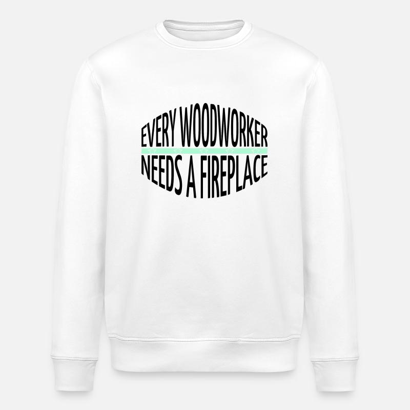 tree feller americas - Stanley/Stella Unisex Bio-Sweatshirt ROLLER - Weiß