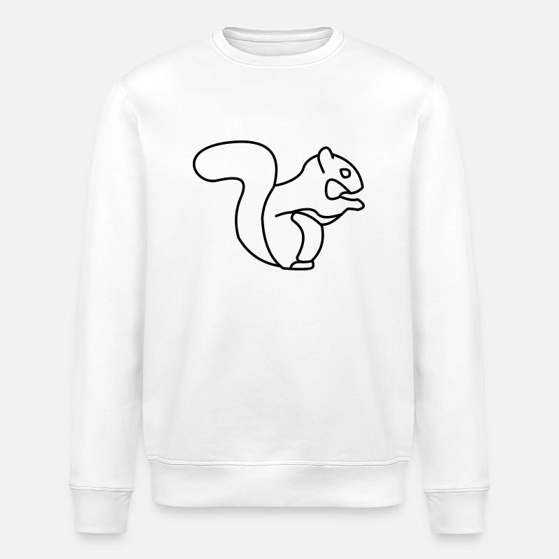 Ecureuil - Sweat bio ROLLER Stanley/Stella Unisexe - blanc