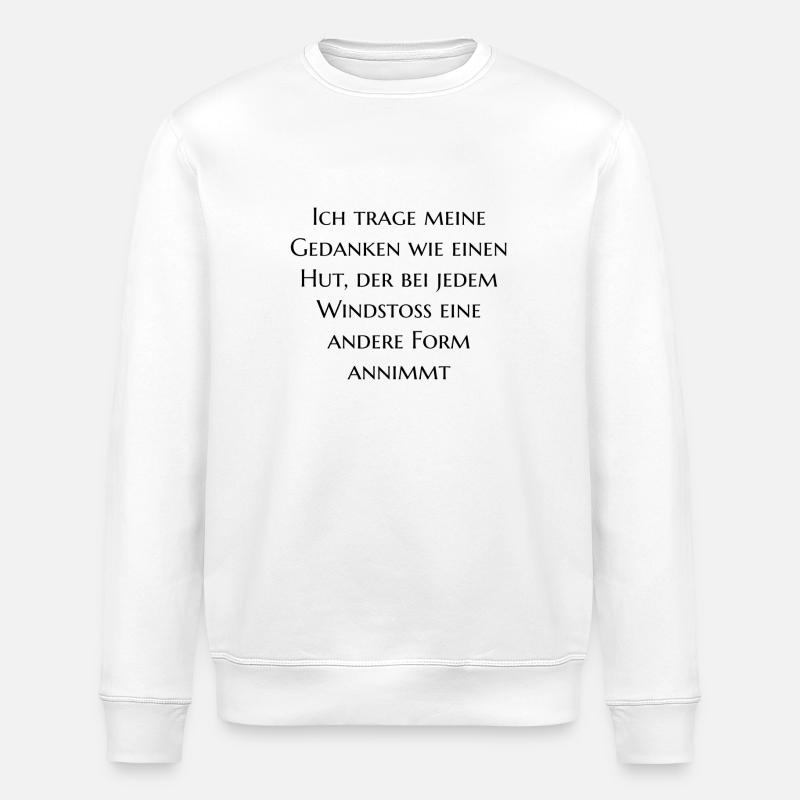 Gedankensprüche - Stanley/Stella Unisex Bio-Sweatshirt ROLLER - Weiß