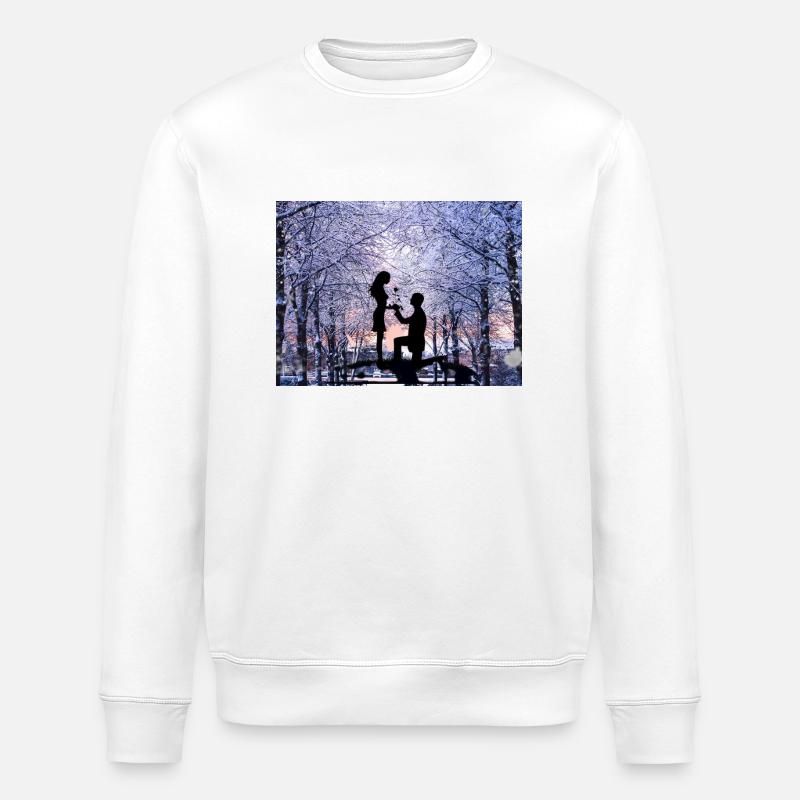 Love - Stanley/Stella Unisex Bio-Sweatshirt ROLLER - Weiß