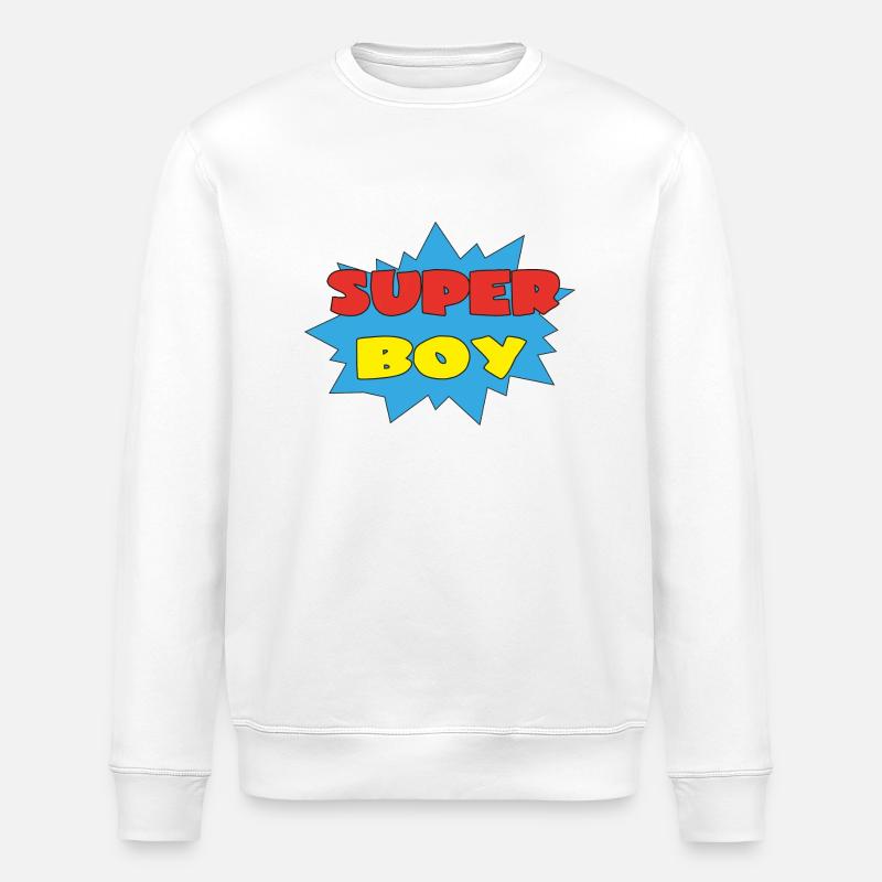SUPERJUNGE - Stanley/Stella Unisex Bio-Sweatshirt ROLLER - Weiß