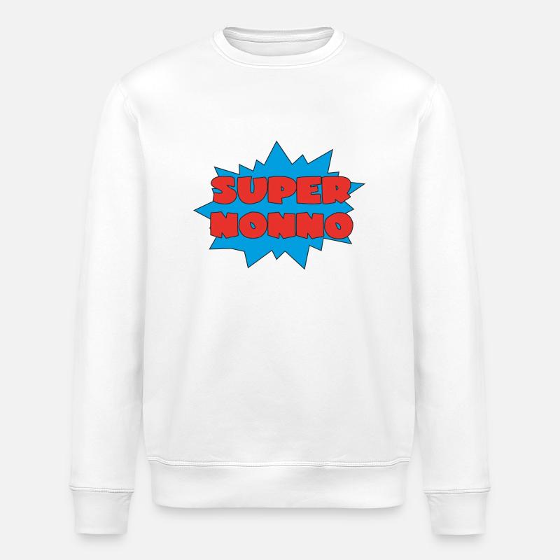 SUPER NONNO - Sweat bio ROLLER Stanley/Stella Unisexe - blanc