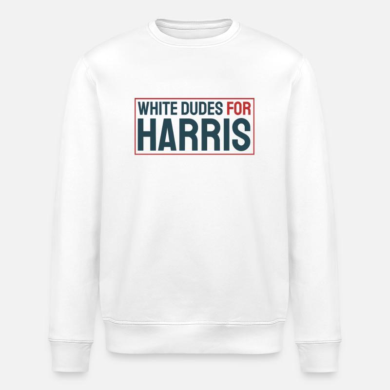 White-Dudes-For-Harris - Stanley/Stella Unisex Bio-Sweatshirt ROLLER - Weiß