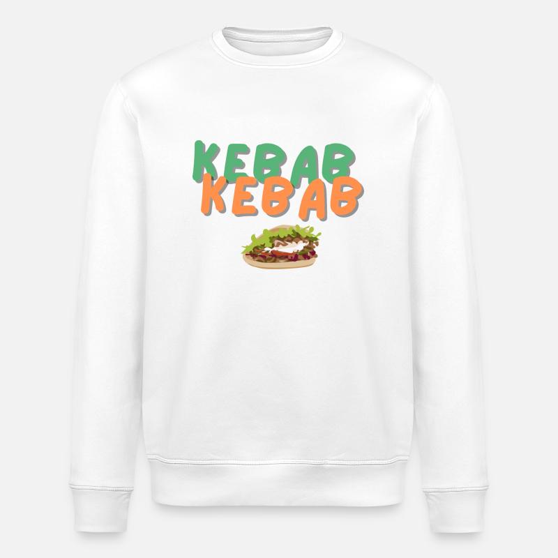 Kebab Kebab - Sweat bio ROLLER Stanley/Stella Unisexe - blanc