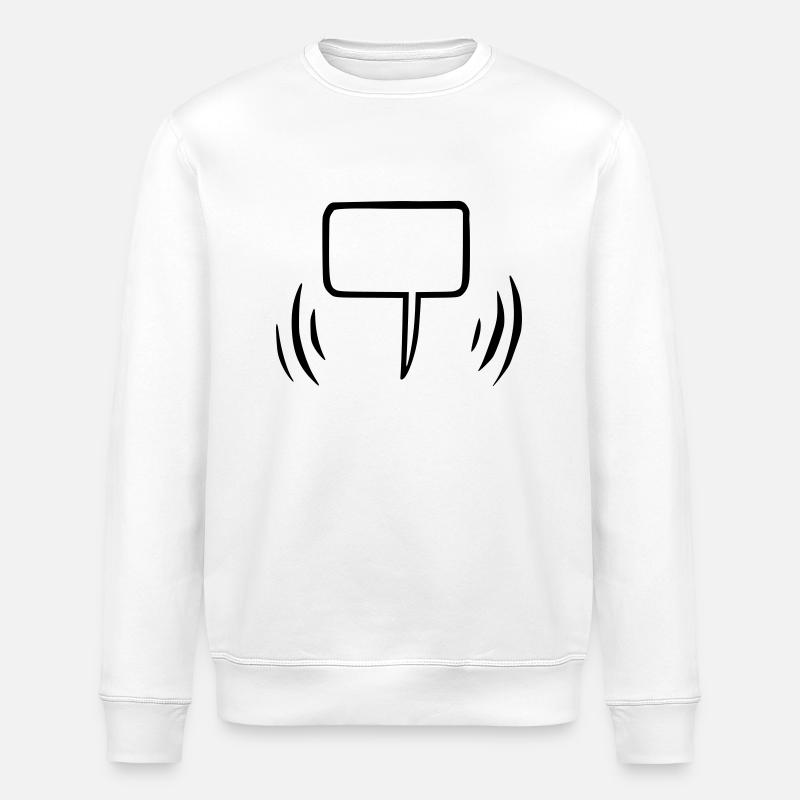 Bulle vide - Sweat bio ROLLER Stanley/Stella Unisexe - blanc